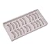 GREEN FABWOOD 10 Pairs Black Long Thick Soft Reusable False Eyelashes Fake Eye Lash for Makeup Cosmetic