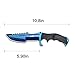 CIMA Multi-Color Fixed Blade Tactical Knife CS:GO Classic Knife,10.8 inch Overall (Blue)