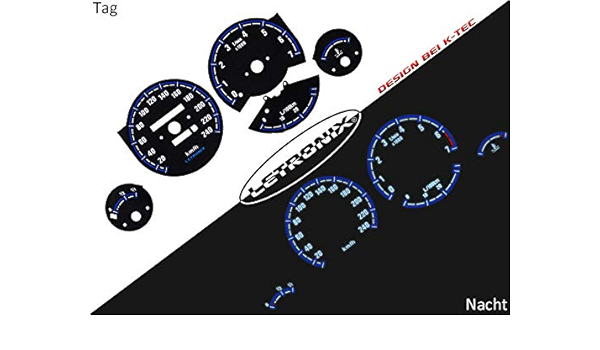 LETRONIX - Discos de tacómetro para coche E30, 20-240 km/h ...