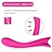 Waterproof Vibrator Dildo for Women with 9 Strong Vibration Modes for Effortless Insertion, PALOQUETH Silicone G Spot Vibrator Clitoral Vibrator for Exciting Stimulation- Ideal Sex Toy for Beginners