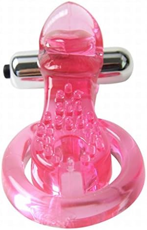 O8U3IE Transparent Tongue Shape C-o-c-k R-i-n-g, Adult Toys Effectively Delay for Long Time - Red