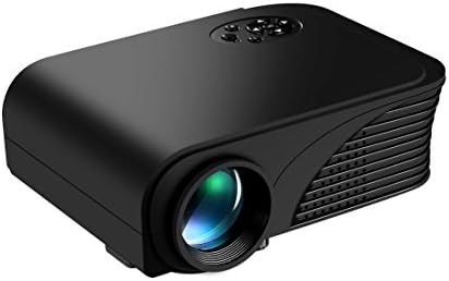 Dinlly HD Projector 1800 Lumens Large Screen 180 inch Portable Video Projector with HDMI Cable Support 1080P Home Cinema Theater Projector Support PC Laptop XBOX TV Box Smart phone