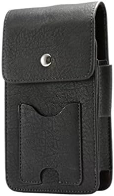 KAIFX Fashion Men Women Sports Waist Pack Pocket Purse Case,Hynice PU Leather Cell Phone Side Pouch Waist Bag For iPhone 7Plus/6sPlus,Samsung s8/s8plus Or Other Phone under 6.3" (Black)