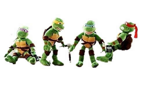Teenage Mutant Ninja Turtles Live Version of NINJATurtles 4P 28CM TMNT New Plush Toys New MAD