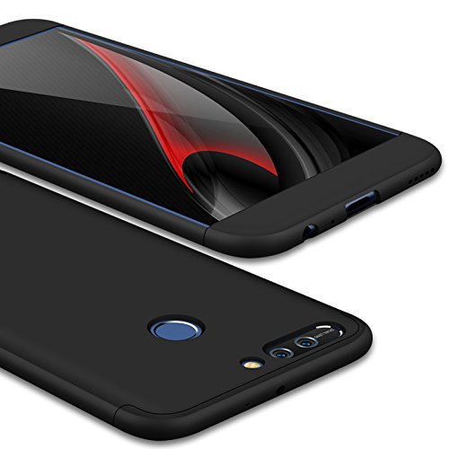 Honor 8 Pro Case, Honor V9 Case, GKK Double Dip Ultra Slim Knight Series Case For Huawei Honor 8 Pro Hybrid PC [HARD] Full Protection Matte Phone Case (Black)