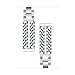 Wearlizer Compatible Fitbit Blaze Band Men/Women Small/Large Silver Metal Frame, Lux Replacement Metal Bands Metal Frame Fitbit Blaze - Silver