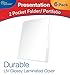 New Generation 2 Pocket Presentation Folder/Portfolio Heavy Duty Paper UV Glossy Laminated, 25 Folders per Pack in a Display Box, White
