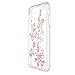 Speck iPhone 8 Plus Presidio Clear + Print Case, IMPACTIUM 8-Foot Drop Protected iPhone Case that Resists UV Yellowing, Golden Blossoms Pink/Clear