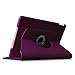 Fintie Purple iPad Mini 3/2/1 Case - 360 Rotating Stand - Auto Sleep/Wake - Shockproof - Everyday Use, Travel, Protective Case