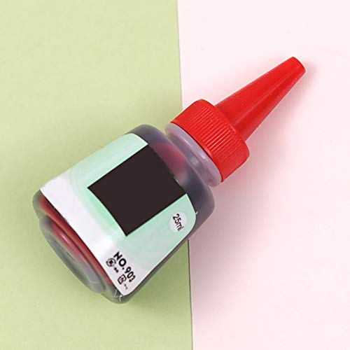 Baost 25ml Permanent Instantly Dry Graffiti Paint Black Blue Red Marker Pen Refill Ink Bottled Fountain Pen Ink Gift for Student Kids Artist Black