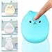 EMDMAK Baby Night Light USB Rechargeable Silicone Night Lamp with 7-Color Mood Light, Sensitive Tap Control for Baby Kids Adults (Kitty C)