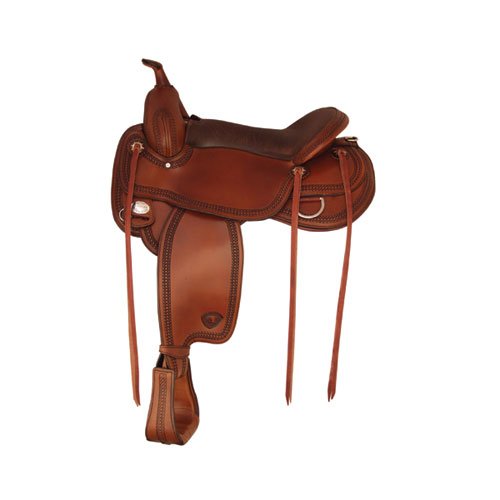 Tex Tan Montgomery Flex Western Trail Saddle 16In