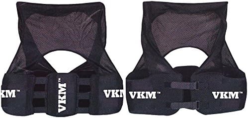 VKM Adult Rib Protector Vest Padding Spine Protection Football Lacrosse Small