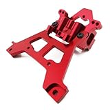 Atomik RC Alloy Front Bulkhead for 1:10 Traxxas Jato - Red