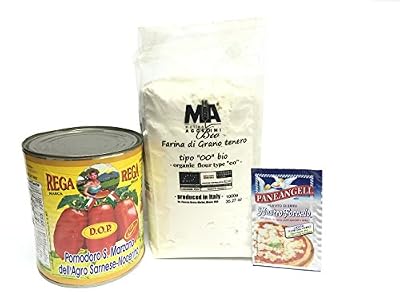 Ultimate Italian Pizza Trio Pack - Includes Organic Type 00 Flour, DOP San Marzano Tomatoes, and Authentic Recipe