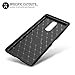 Olixar for Sony Xperia 1 Carbon Fiber Case - Slim Cover TPU Non-Slip - Thin Protective Cover - Shockproof Bumper Drop Protection - Wireless Charging Compatible - Black