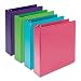 Samsill Earth's Choice Biobased Durable 3 Ring Binders, Fashion Clear View 2 Inch Binders, Up to 25% Plant Based Plastic, Assorted 4 Pack primary