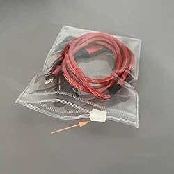 100 Self Seal PVC Pack Zipper Lock Bags,Clear