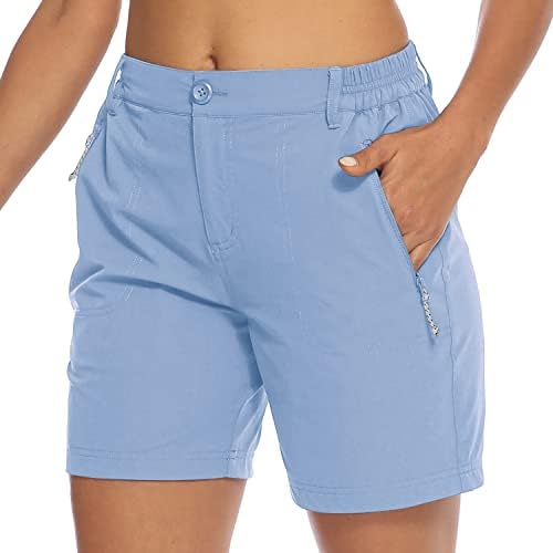 TBMPOY Women's Hiking Cargo Shorts Quick Dry with Pockets Lightweight