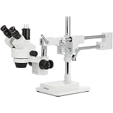 AmScope SM-4TPZ Professional Trinocular Stereo Zoom Microscope with Simultaneous Focus Control, WH10x Eyepieces, 3.5X-90X Mag