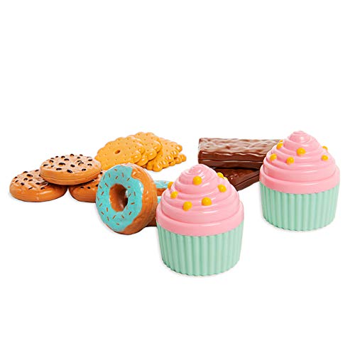 Toy Chef Bakery Pretend Playset with Toy Foods — Plastic Food for Kids — Childrens Birthday Gift