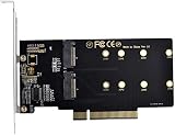 NFHK Dual NVME M.2 to PCIe 3.0 X8 X16 Raid Card VROC Raid0 Adapter