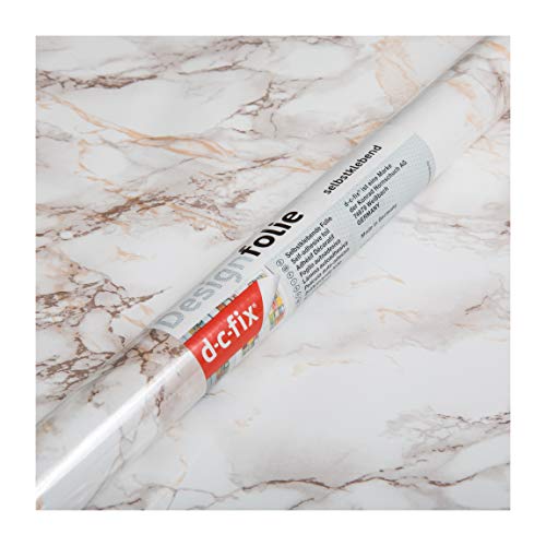 dcfix Peel and Stick Contact Paper Cortes Marble Brown Look Self