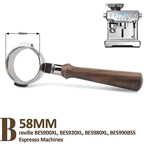 58mm Bottomless Naked Portafilter for Breville Dual Boiler Espresso