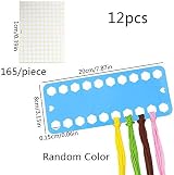 Feelava Embroidery Floss Organizer 10 Pcs with Label Tags - Hexagon view 3
