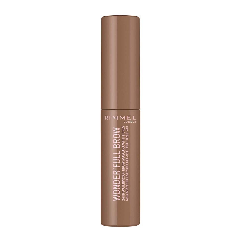 Rimmel London Wonder’Full Brow 24HR Waterproof Brow Gel, with Fibres for Plump Thick Brows, Light, 4.5 ml