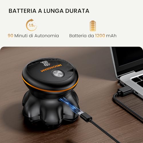 MAXGROOM 7D Shaver Head Bald Absolute Zero 2 Speed 7700 & 6600 RPM, Men's Electric Hair Shaver 0.01 mm, Shaver Hair, Waterproof with LED Display 120 Minutes Battery Life
