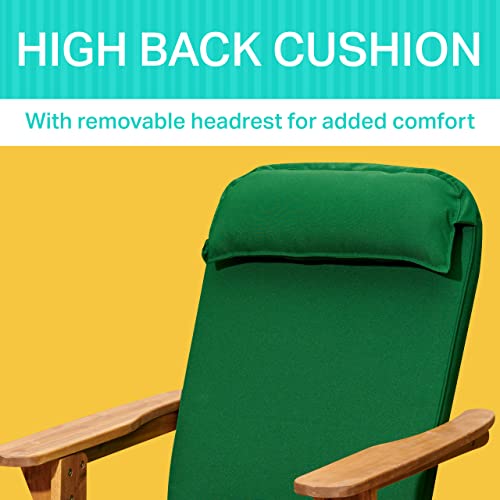Plant Theatre Adirondack Chair Cushions Large, 49 x 22 Inch High Back
