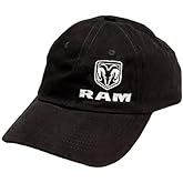 RAM Trucks Brushed Cotton Twill Fabric Unstructured Hat for Men Black