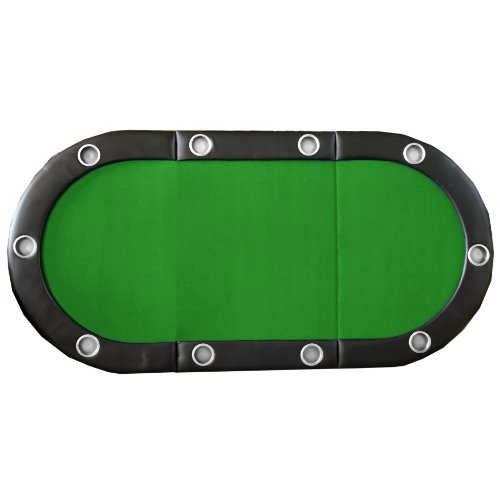 IDS Green Texas Hold’em 84″ 10 Player Folding Poker Table Top w