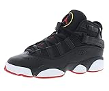 Big Kid's Jordan 6 Rings Black/University Red-White