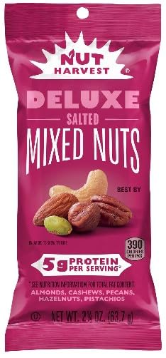 NUT HARVEST NUT NOT IN SHELL MIXED NUT WITHOUT PEANUT OIL ROAST BAG 2.25 OUNCE