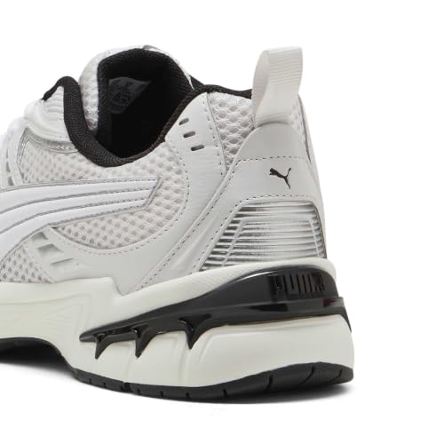 Unisex-Sneaker MILENIO TECH 2000, Federgrau/Weiß/Silber, Größe 39,5, Federgrau PUMA Weiß PUMA Silber, 40 EU