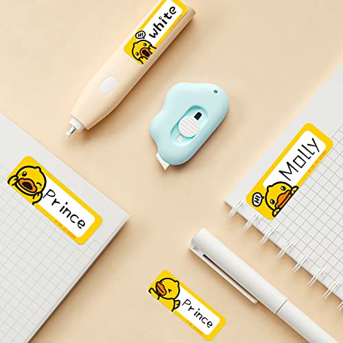 NIIMBOT & B.Duck Co-Branded D110 Thermal Label Makers with 1 Roll Cartoon Tape, Portable Cute Mini Bluetooth Sticker Printer for Home Office School Use, Mobile Phone Editable, Printable Width 0.47\'\'