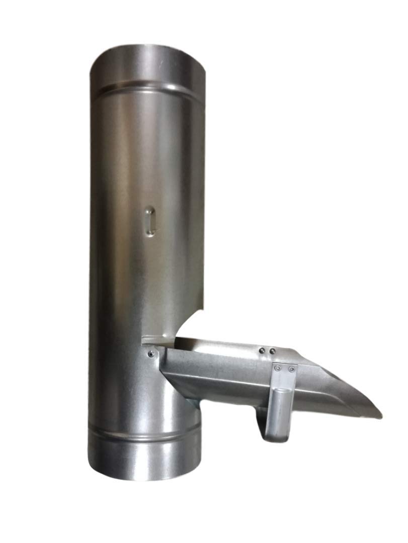 Rainwater Diverter - 80 mm - Metal - Galvanised Steel For Downpipe - Guttering