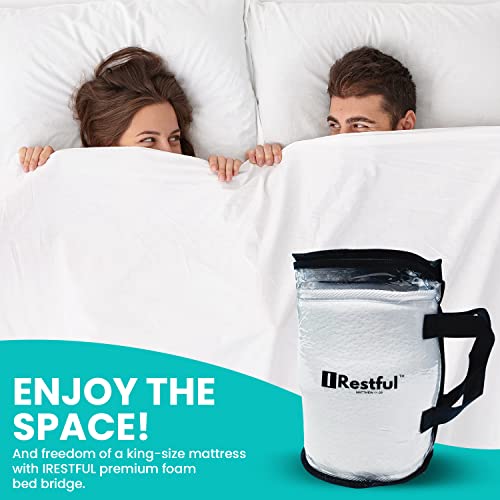 IRESTFUL Bed Bridge Twin to King Converter Kit (Extra Wide) Twin Bed