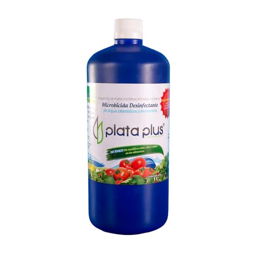 Plata Plus microbicida para agua, frutas y verduras 1000 ml.