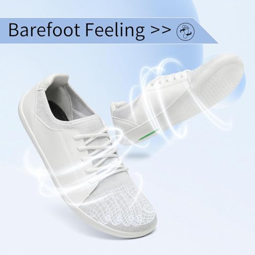 SAGUARO Unisex Barefoot Sneakers Luck III-Minimalist Casual Shoes Lightweight Comfortable Knit Barefoot Shoes Gr.36-48
