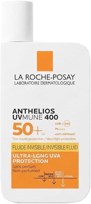 Protetor Solar La Roche Posay, FPS50+, Previne o Stress Oxidativo, Resistente à Água, Suor e Areia, Fórmula com Mexoryl 400, Fluido Invisível, Anthelios UV-MUNE 400, 50 ml