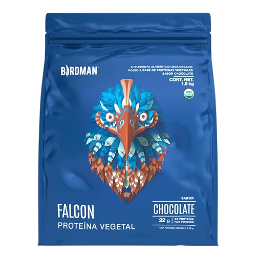 BIRDMAN Falcon Vegan Protein Powder Organic, Stevia & Sugar Free, Plant Based Protein, Low Carb, Dairy Free, Keto, Non Whey Protein, Probiotic, Pea Protein | Vanilla Flavor