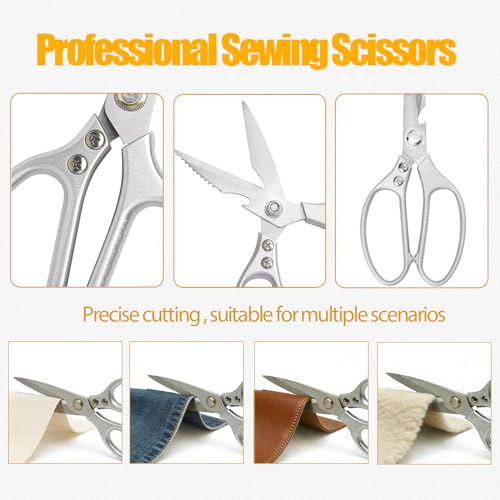 Premium Sewing Kit, 66 Colors Sewing Set for Adults, 305 Pieces Professional Sewing Accessories with Needles, Thread, Scissors, Buttons and a Lot, Suitable for Beginners, Travel, Home, School, Emergency