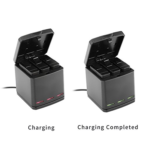TELESIN Triple Charger Battery Storage Charging Box for GoPro Hero8