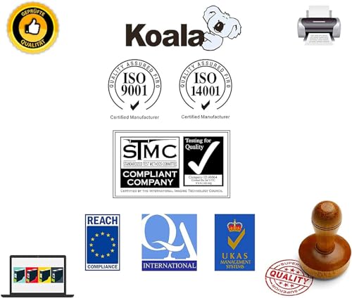 Koala 207A (with Chip) Toner Cartridge Compatible with HP Toner 207A W2210A W2211A W2212A W2213A for HP Color LaserJet Pro MFP M283fdw M283fdn Color LaserJet Pro MFP M282nw M255nw M255dw (4-Pack)