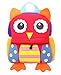 3D Toddler Backpacks for Boys Girls Cute Animals SchoolBags Waterproof Preschool Bookbag Little Kids Backpacks 2-5 Years,Owl