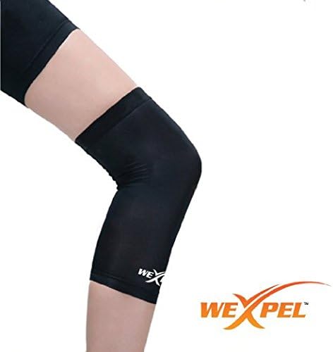 Wexpel™ Copper Infused Knee Compression Sleeve – Relieve and Heal Stiff, Strained, Sore and Aching Knee Joints- X-Large