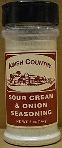 Amish Country Popcorn Sour Cream and Onion Seasoning 5 Oz Shaker by Amish Country